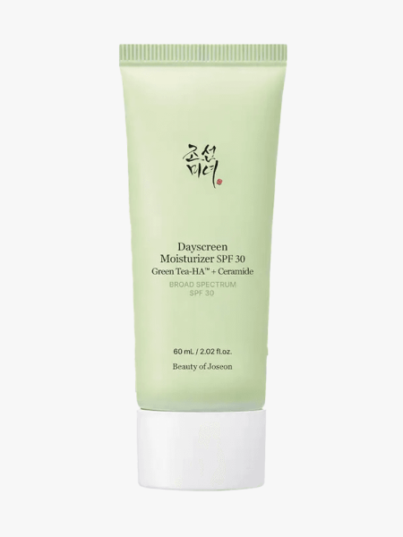 Beauty of Joseon Dayscreen Moisturizer SPF 30 in branded tube component on a light gray background